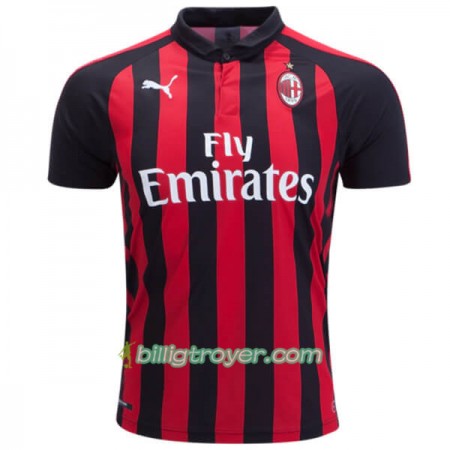 Billige Fotballdrakter AC Milan Hjemmedraktsett 2018/19 Kortermet